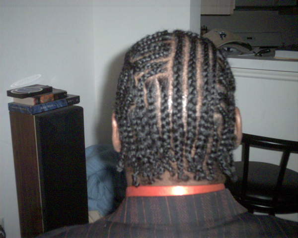My braids from the back