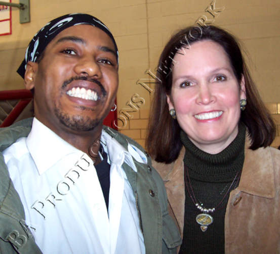 Congresswoman Betty McCollum and Bernie Mic