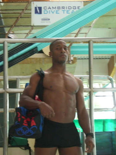 Getting ready for diving practice