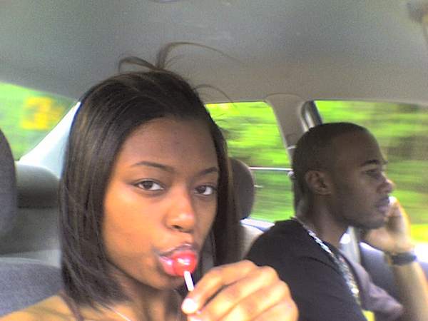 ridin in the car wit my cuzin