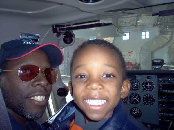Father and Son In The Cockpit