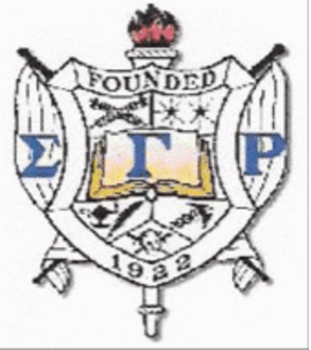 The Sigma Gamma Rho Shield.