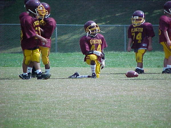 Oronde in the trenches waitng for battle!