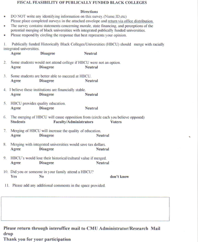 HBCU Survey