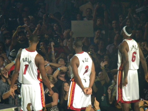 It takes three to compete, here comes the Heat!