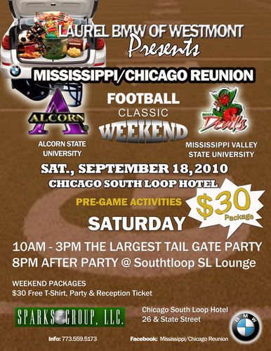 Chicago Mississippi Reunion Football Classic This Weekend SEP. 17-18, 2010