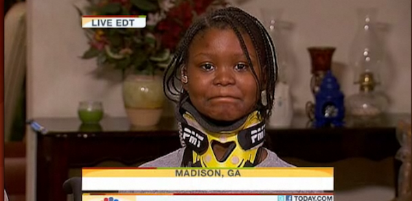 Nine-year-old loses leg while saving little sister�s life