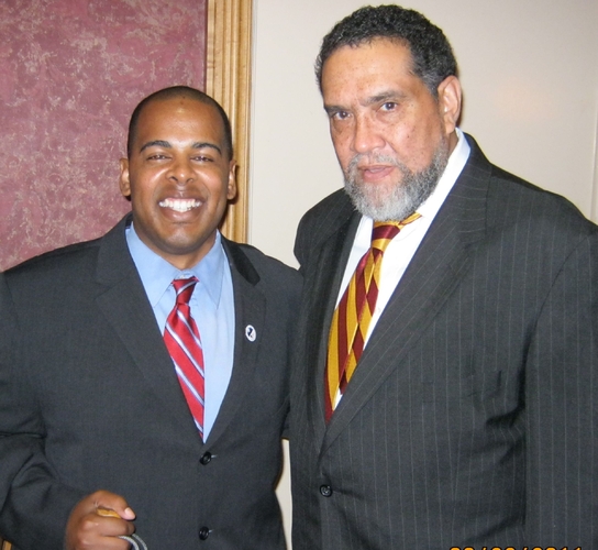 Lutalo Aryee and Dr. Gilbert L. Rochon