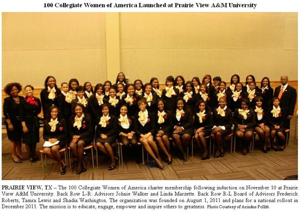 100 Collegiate Women of America� Chartered at Prairie View A&M University