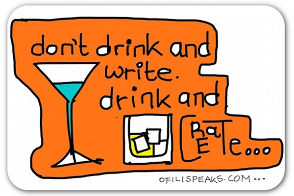 Does drinking help inspire your work?