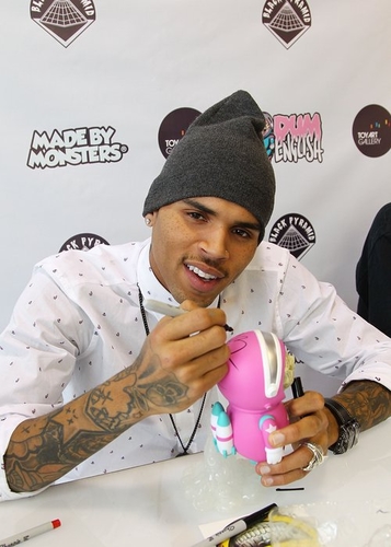 Chris Brown Launches Toy Range And Puts On First Ever Art Exhibition In California