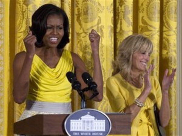 Michelle Obama honors military mothers, wives