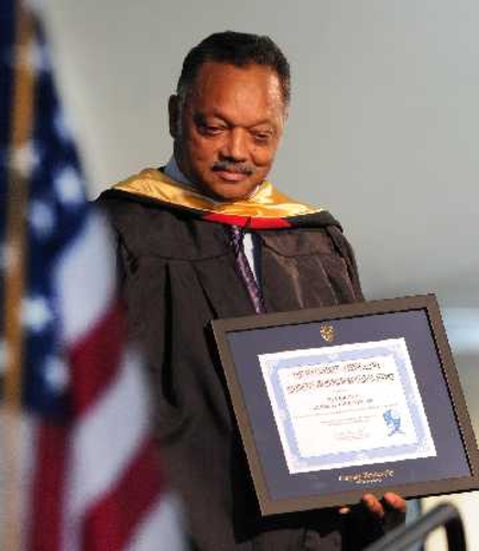 Jesse Jackson Makes Impression With Cheyney Grads