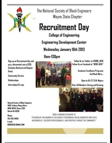 NSBE_WSU Recruitment Day 