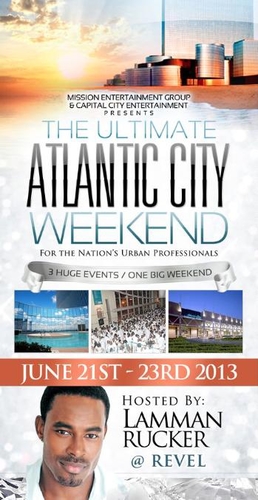 The Ultimate Atlantic City Weekend, with "Cryatal All-White Masquerade Experience, June 21 - 23, 2013