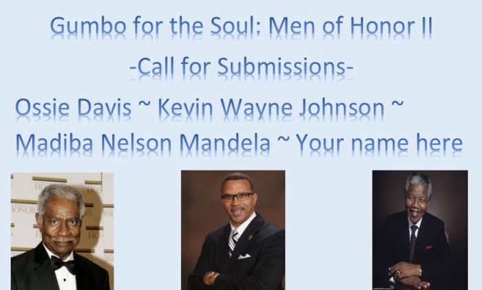 Call for Submissions- Gumbo for the Soul: Men of Honor II