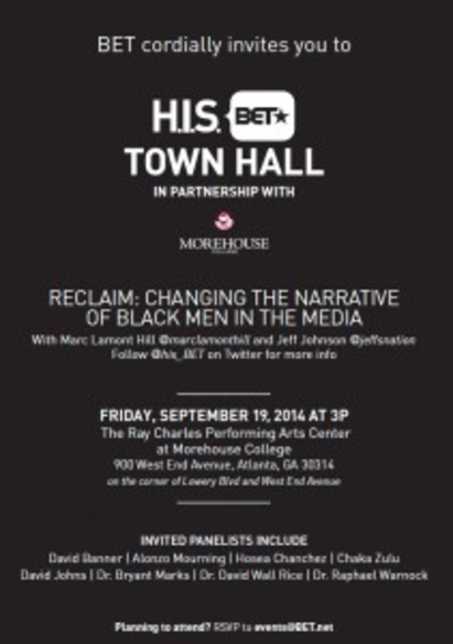 Tigers News: BET and Morehouse Team Up to Present Town Hall on the Black Male Image
