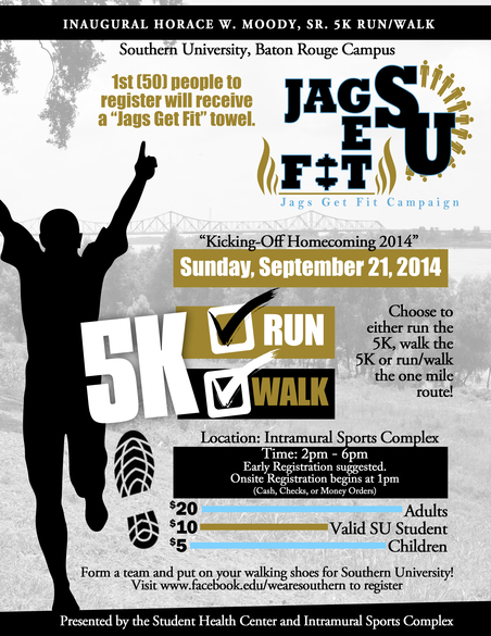 Jaguars News: SU to hold "Jags Get Fit 5K Run/Walk"