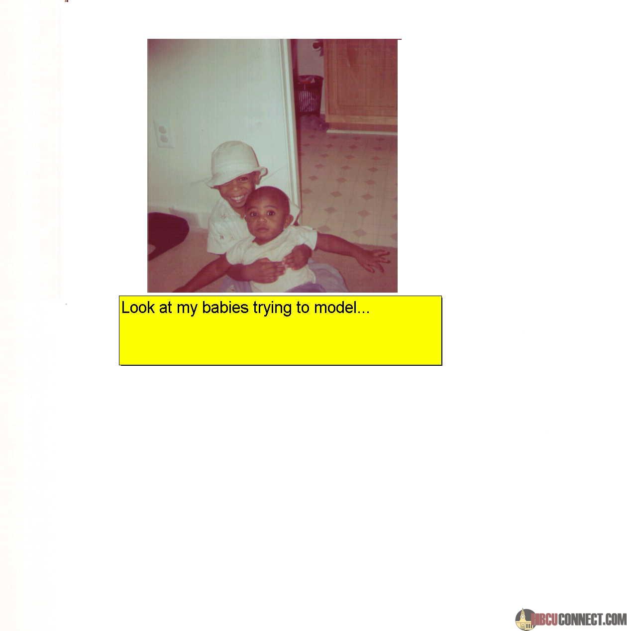 My boys modeling....