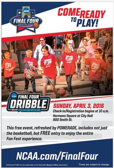 2016 NCAA Final Four Dribble & Youth Clinic - REGISTER NOW, IT