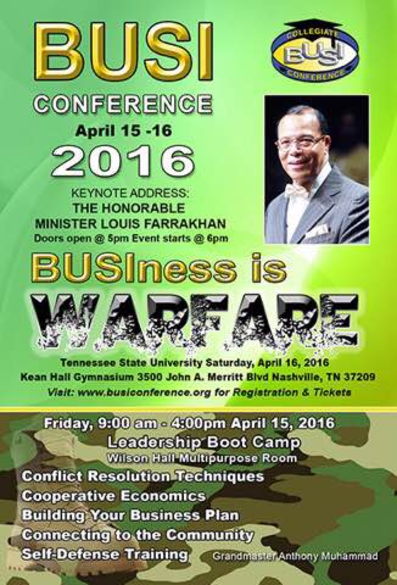  �BUSI� to Present Leadership Conference at Tennessee State University 