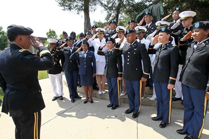 First two U.S. Marine Corps officers commissioned at Tuskegee University