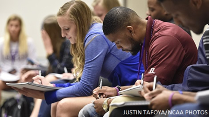 Central State University football player makes impression at NCAA Student-Athlete Leadership Forum