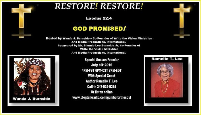 RESTORE! RESTORE! Special Season Premier  Hosted By Wanda Burnside