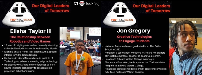 EWC and DCPS Students to Speak at TEDxFSCJ Salon