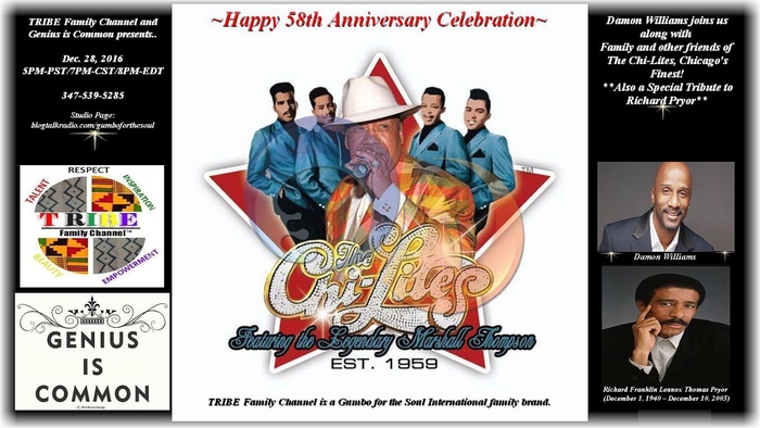 The Chi-Lites 58th Anniversary Celebration with Comedian Damon Williams-"Special Richard Pryor Honor"