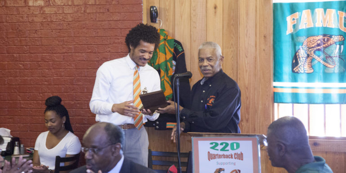 Bruno Recognized by 220 Quarterback Club