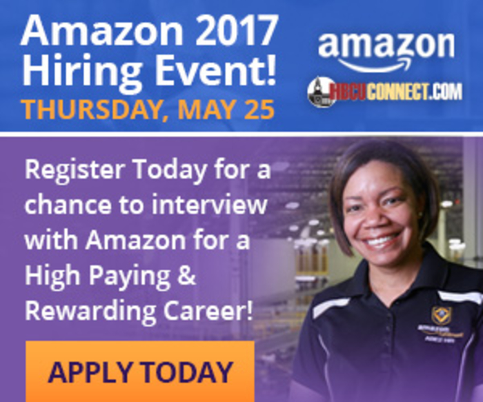 Register for The 2017 Amazon HBCU CONNECT Hiring & Networking Event on May 25th!