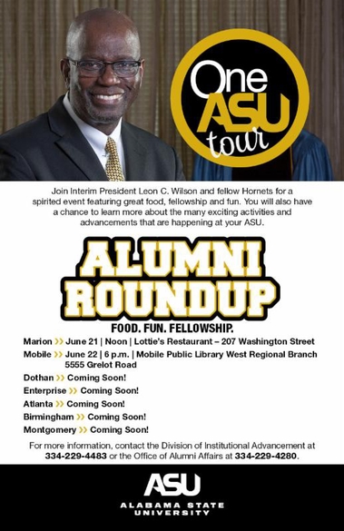 THE ONE ASU / ALUMNI ROUNDUP TOUR IS COMING TO A CITY NEAR YOU! 