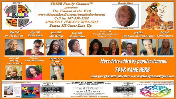 The Woman at the Well. Sponsor slots are only $25 for a 90-minute 