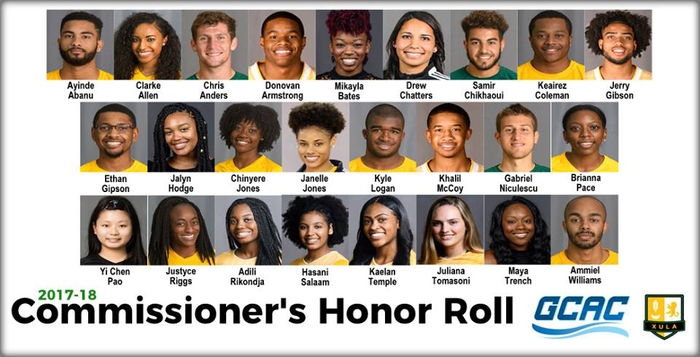 XULA has 25 on 2017-18 GCAC Commissioner