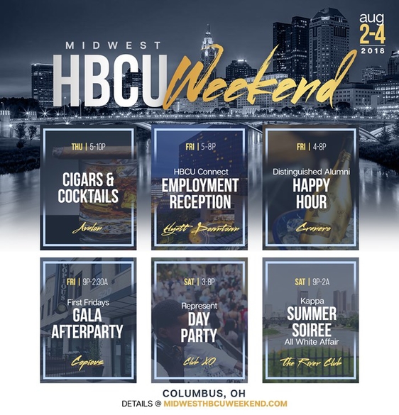 2018 Midwest HBCU Alumni Weekend is This Thursday thru Saturday in Columbus!