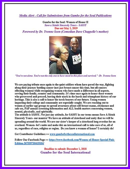 Call for Submissions from Gumbo for the Soul Publications w/Dave Chappelle