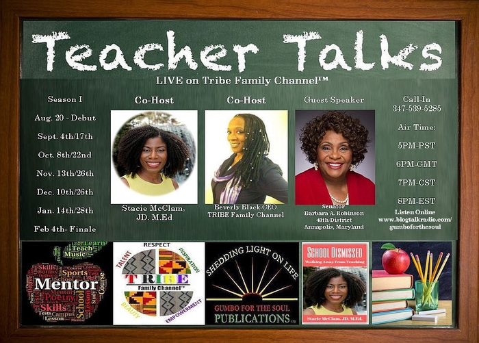 Senator Barbara A. Robinson (40th District Annapolis, MD) guests on Teacher Talks LIVE-TRIBE Family Channel