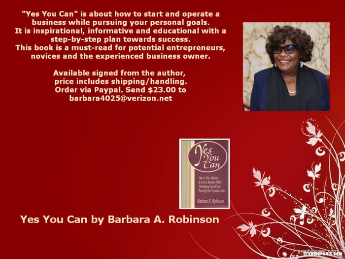 Yes You Can by Barbara A. Robinson