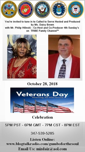 Called To Serve Co-Hosted by Daisy Brown and Phil Hilinski.