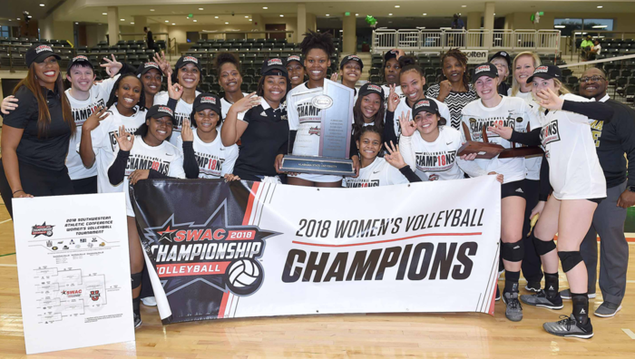 @BamaStateVB dominates Alabama A&M for third-straight SWAC title