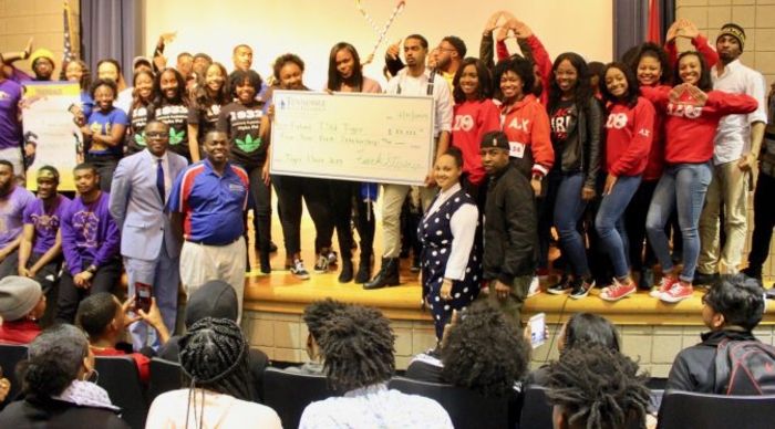 TSU President Glenda Glover Surprises 20 Visiting High School Seniors with Full Scholarships at ‘Tigerdaze’