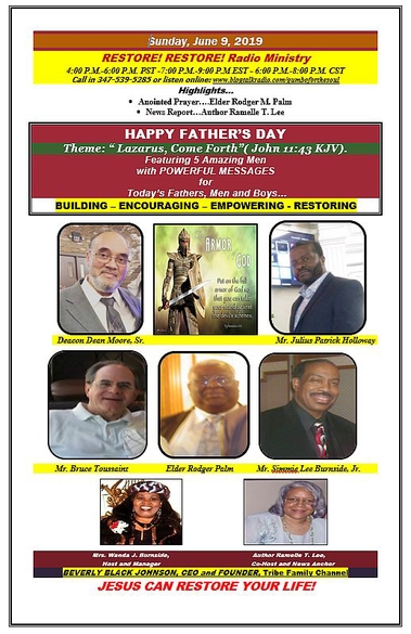 RESTORE! RESTORE! Radio Ministry hosted by Wanda Burnside and Ramelle T. Lee. 