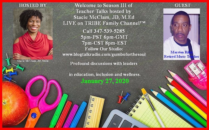 Teacher Talks hosted by Stacie McClam, JD, M.Ed