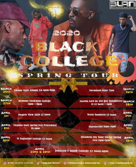 2020 BLACK COLLEGE SPRING TOUR ON HOLD