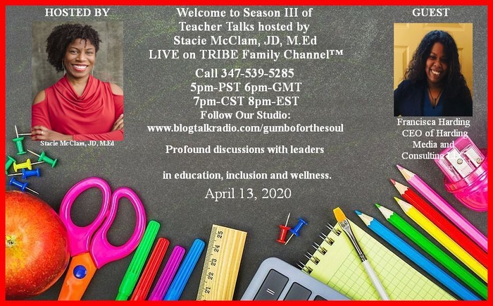 Teacher Talks hosted by Stacie McClam, JD, M.Ed