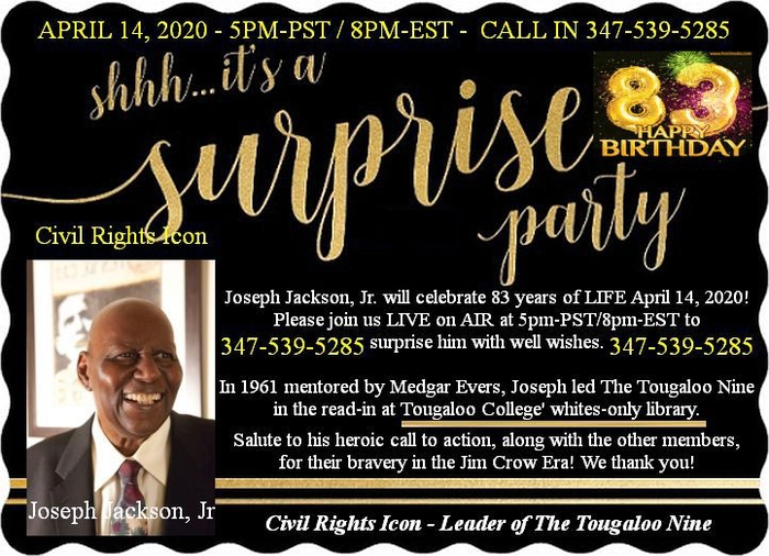 83rd Birthday Party for Joseph Jackson Jr. -Tougaloo 9 Civil Rights Leader