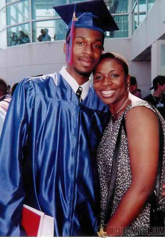 ME AND MY MOM AT GRADUATION FROM FORT DORCHESTER
