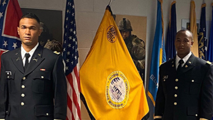 Graduating ROTC cadets promoted to second lieutenants during annual commissioning ceremony