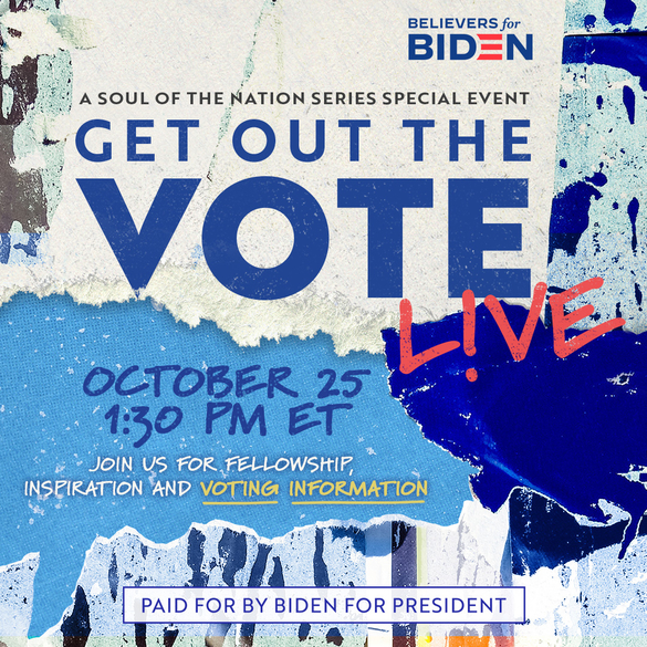 Soul of the Nation GOTV LIVE! featuring Kamala Harris, Samuel L. Jackson, Mary J. Blige,Tamela Mann & others.